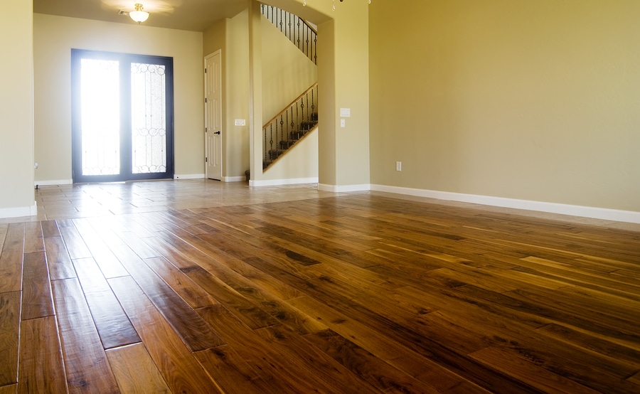 empty home with wood floor image