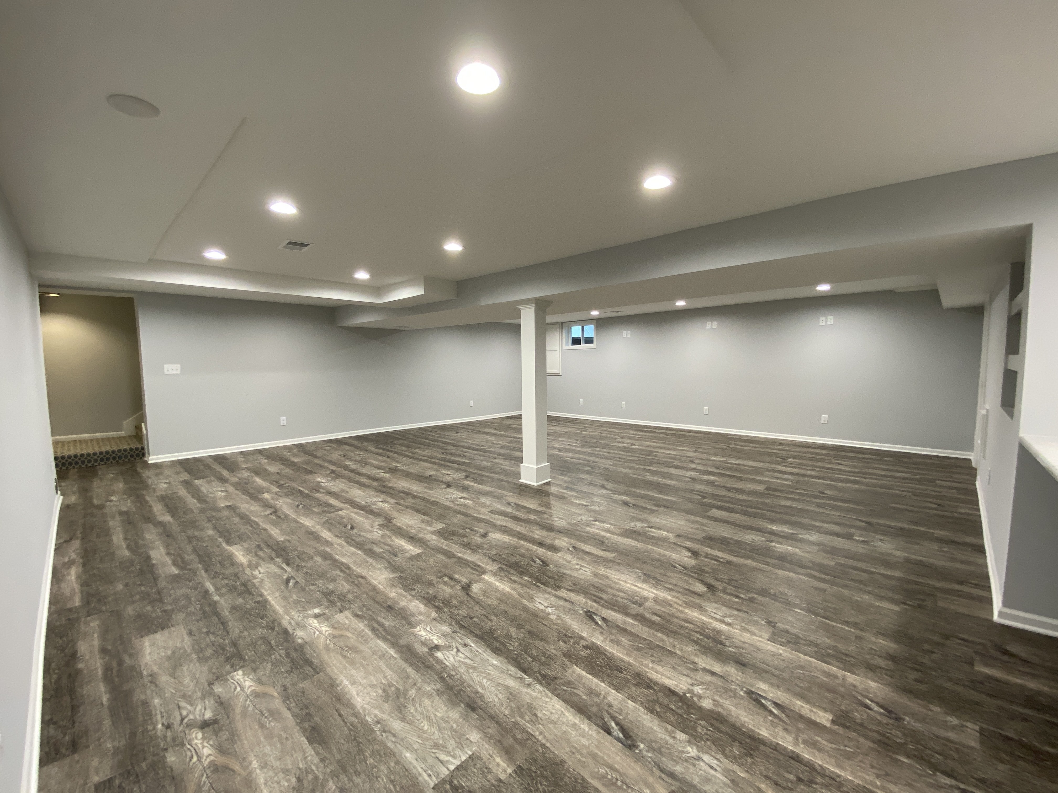 basement lvt finish kansas city leawood flooring overland park olathe wet bar remodeling
