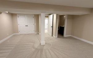 basement remodel with low ceilings kansas city laundry room