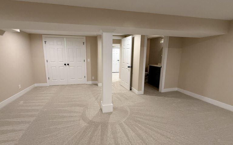 basement remodel with low ceilings kansas city laundry room
