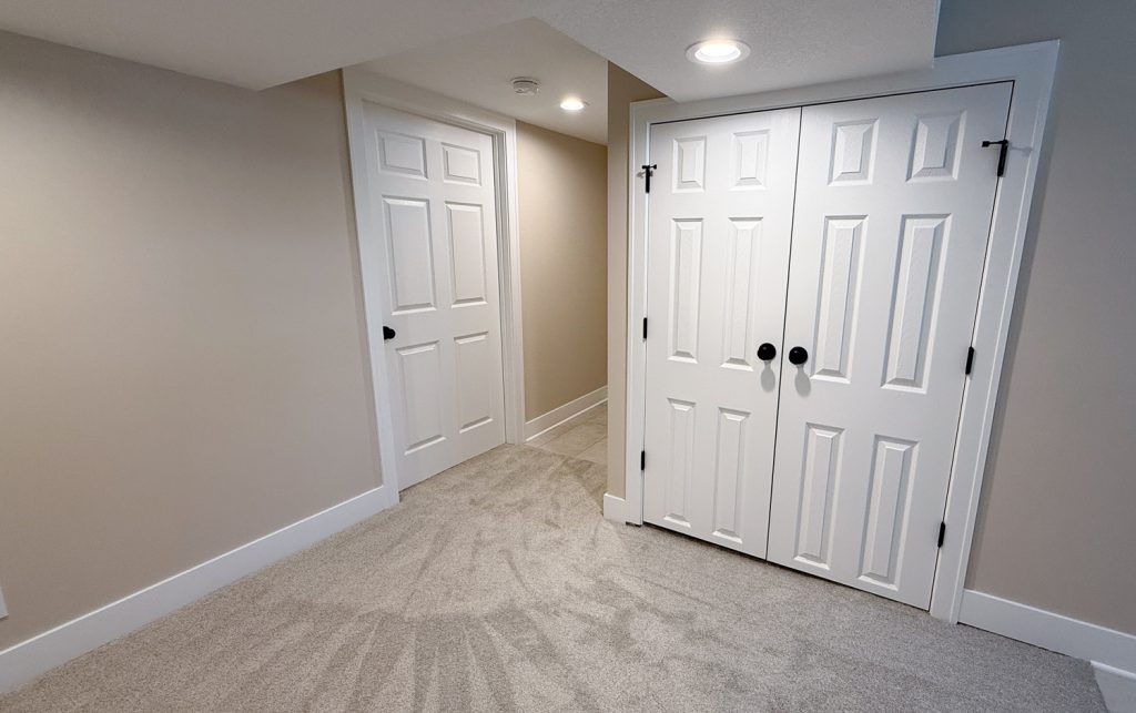 basement remodel with low ceilings kansas city laundry room