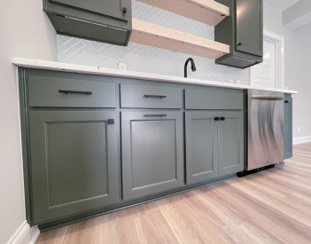 Kansas City basement remodel wetbar