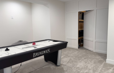 Kansas City basement remodel game room