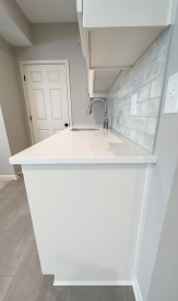Kansas City basement remodel wet bar
