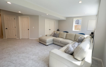 Kansas City basement remodel family room