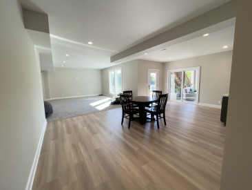 Kansas City basement remodel flooring