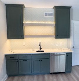 Kansas City basement remodel wetbar