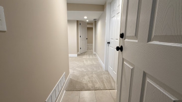 basement remodel with low ceilings kansas city laundry room