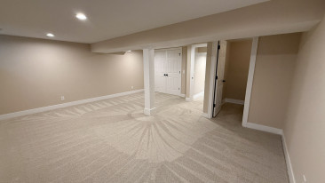 basement remodel with low ceilings kansas city laundry room