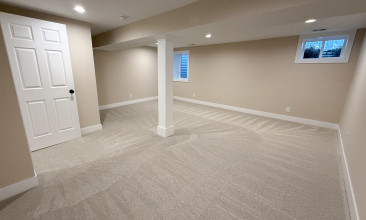 basement remodel with low ceilings kansas city laundry room